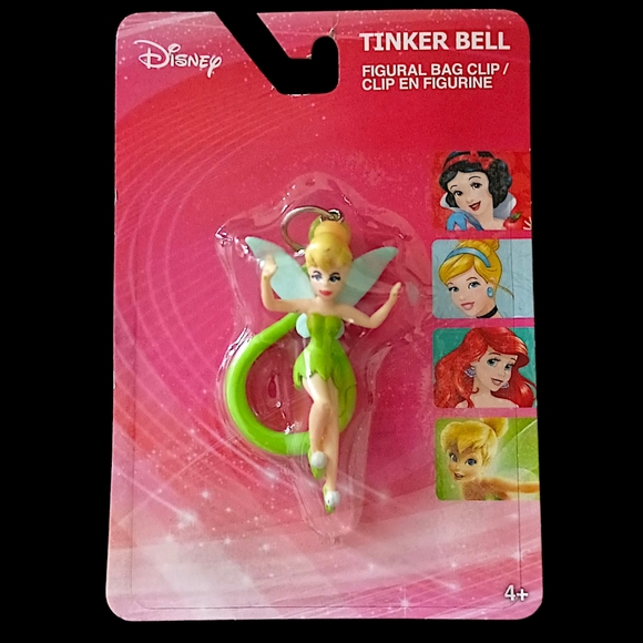 Disney Tinker Bell Bag Clip Mini Figural Tinkerbell NEW Fairy Plastic Sealed - Picture 9 of 15